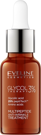 Eveline Cosmetics Glycol Therapy pleťové sérum redukující projevy stárnutí s peptidy