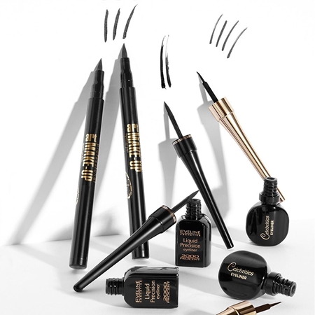Eveline Cosmetics Liquid Precision 2000 Procent Wasserbeständiger Eyeliner