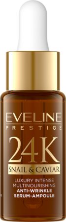 Eveline Cosmetics 24K Snail & Caviar serum przeciw zmarszczkom z ekstraktem ze śluzu ślimaka