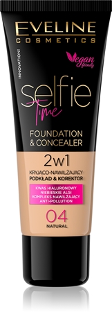 Eveline Cosmetics Selfie Time makiažo pagrindas ir maskuoklis „Du viename“