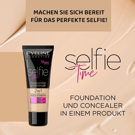 Eveline Cosmetics Selfie Time Make-up und Korrektor 2 in 1