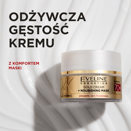 Eveline Cosmetics 24K Gold Vitamin C Gold Cream odżywczy krem 70+