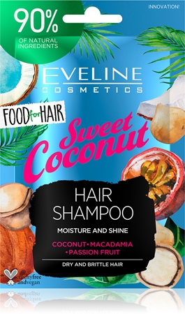 Eveline Cosmetics Food for Hair Sweet Coconut hydratační šampon pro suché vlasy