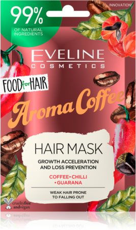 Eveline Cosmetics Food for Hair Aroma Coffee erősítő maszk a gyenge, hullásra hajlamos hajra