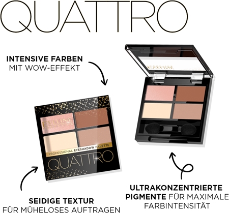 Eveline Cosmetics Quattro Lidschattenpalette