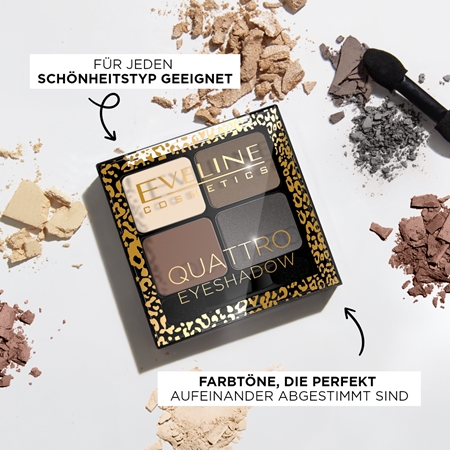 Eveline Cosmetics Quattro Lidschattenpalette