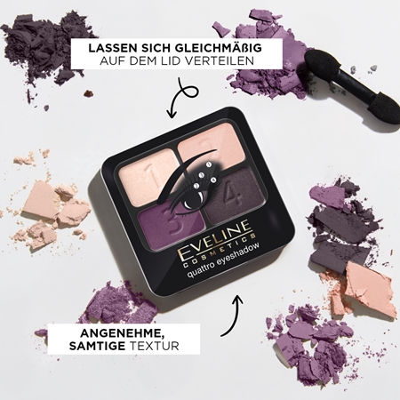 Eveline Cosmetics Quattro Lidschattenpalette