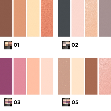 Eveline Cosmetics Quattro Lidschattenpalette