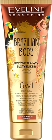 Eveline Cosmetics Brazilian Body tonizáló testkrém élénk és hidratált bőr