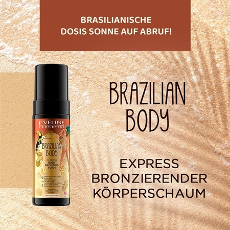 Eveline Cosmetics Brazilian Body Selbstbräunerschaum für schnellere Bräune