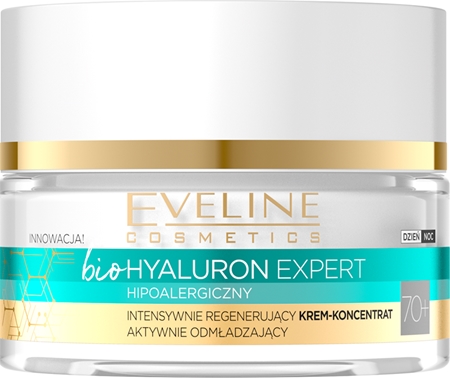 Eveline Cosmetics Bio Hyaluron Expert krema za intenzivnu regeneraciju 70+