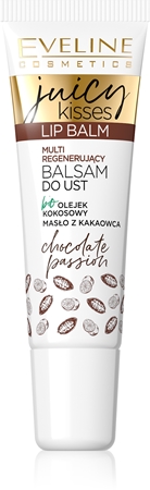 Eveline Cosmetics Juicy Kisses Chocolate hranjivi balzam za usne s kakaovim maslacem