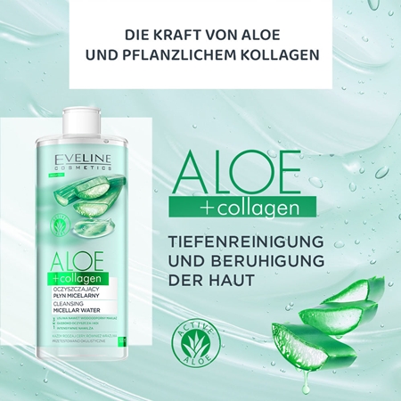 Eveline Cosmetics Organic Aloe+Collagen reinigendes Mizellenwasser
