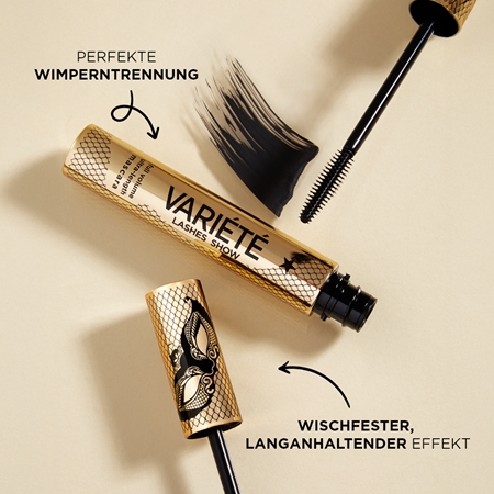 Eveline Cosmetics Variété Lashes Show Mascara für längere, geschwungenere und vollere Wimpern