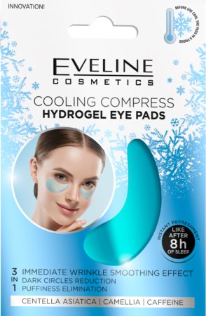 Eveline Cosmetics Hydra Expert Hidrogēla acu maska ar atvēsinošu efektu