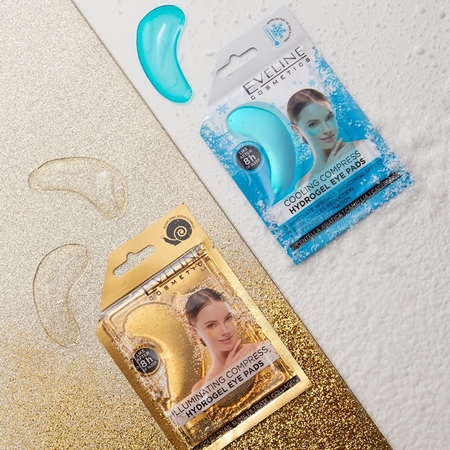 Eveline Cosmetics Hydra Expert feuchtigkeitsspendende Gel-Maske für den Augenbereich mit kühlender Wirkung