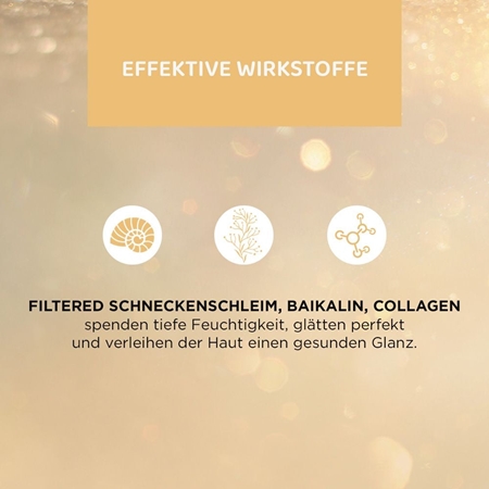 Eveline Cosmetics Gold Illuminating Compress feuchtigkeitsspendende Gel-Maske für den Augenbereich mit Schneckenextrakt
