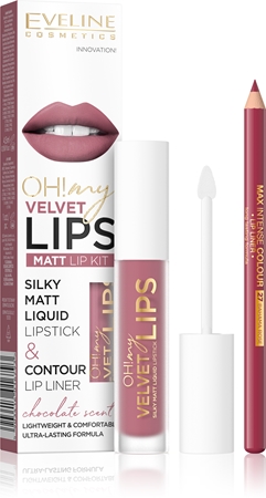 Eveline Cosmetics OH! my LIPS Velvet sada na rty