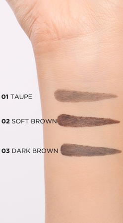 Eveline Cosmetics Micro Precise voděodolná tužka na obočí s kartáčkem 2 v 1
