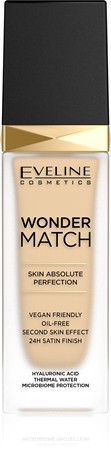 Eveline Cosmetics Wonder Match dlhotrvajúci tekutý make-up s kyselinou hyalurónovou