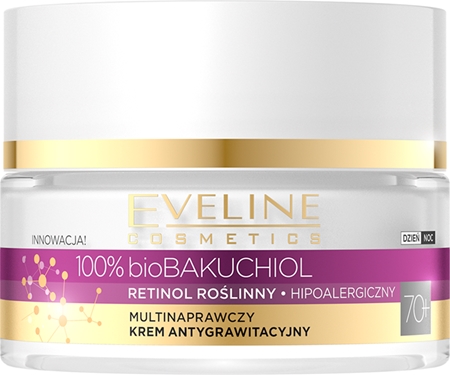Eveline Cosmetics Bio Bakuchiol multikorektivna krema proti znakom staranja 70+