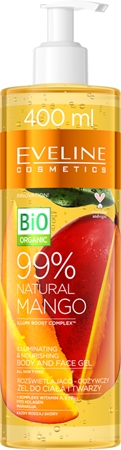 Eveline Cosmetics Bio Organic Natural Mango gel regenerador e hidratante para todos os tipos de pele