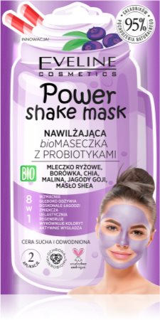 Eveline Cosmetics Power Shake Hydratisierende Maske mit Probiotika