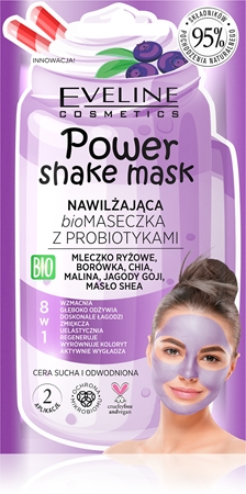 Eveline Cosmetics Power Shake hidratantna maska s probioticima