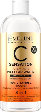 Eveline Cosmetics C Sensation água micelar de limpeza