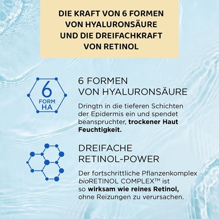 Eveline Cosmetics Bio Hyaluron 3x Retinol System Liftingcreme für Tag und Nacht 50+