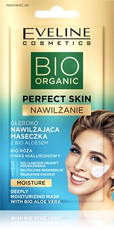 Eveline Cosmetics Perfect Skin Bio Aloe beruhigende und hydratisierende Maske mit Aloe Vera