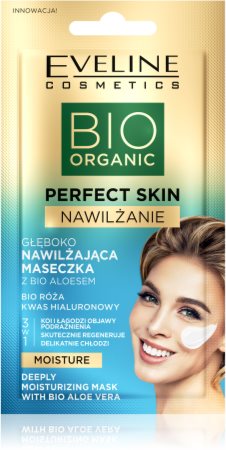 Eveline Cosmetics Perfect Skin Bio Aloe máscara hidratante e apaziguadora  com aloe vera