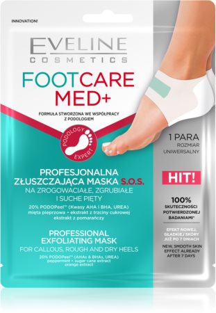Eveline Cosmetics Foot Care Med mascarilla exfoliante para talones