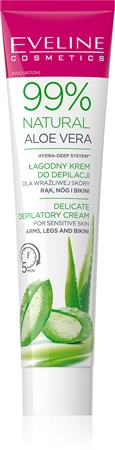 Eveline Cosmetics 99% Natural Aloe Vera Rahustav karvaeemalduskreem bikiinijoonele ja kaenlaalustele