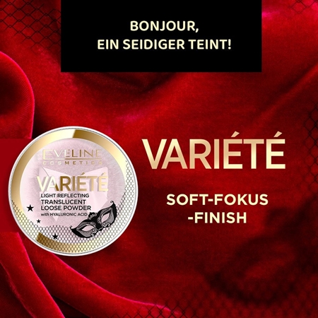 Eveline Cosmetics Variété loser, transparenter Puder mit einem Applikator