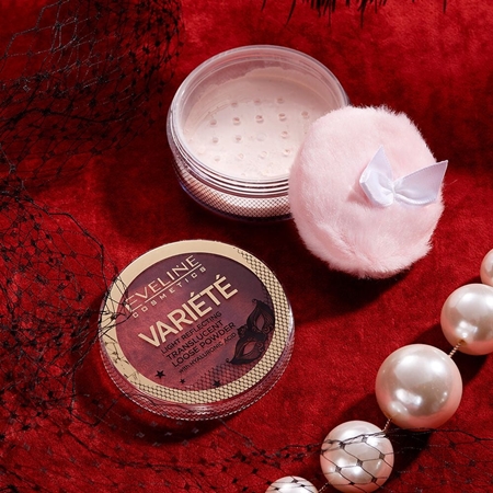 Eveline Cosmetics Variété loser, transparenter Puder mit einem Applikator