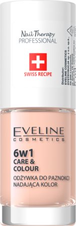 Eveline Cosmetics Nail Therapy Care & Colour balsamo per unghie 6 in 1