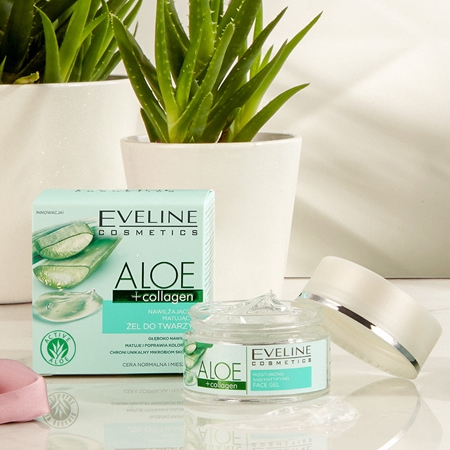 Eveline Cosmetics Organic Aloe+Collagen Mattierendes Gesichtshautgel