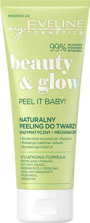 Eveline Cosmetics Beauty & Glow Peel It Baby! encimski piling 2 v 1