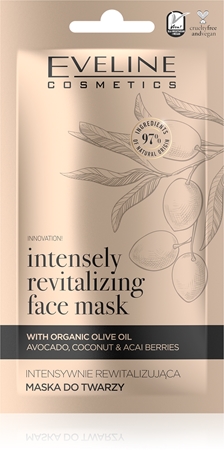 Eveline Cosmetics Organic Gold máscara facial revitalizante com azeite