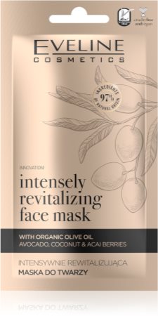 Eveline Cosmetics Organic Gold revitalisierende Gesichtsmaske mit  Olivenöl
