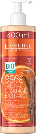 Eveline Cosmetics Bio Organic Natural Orange Extract nourishing and firming body cream with a warming effect