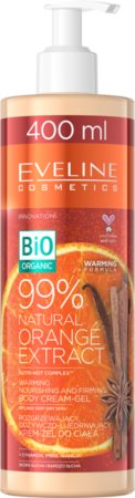 Eveline Cosmetics Bio Organic Natural Orange Extract maitinamasis ir standinamasis kūno kremas šildantis efektas