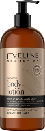 Eveline Cosmetics Organic Gold balsam de corp hidratant cu aloe vera