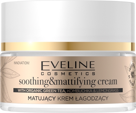 Eveline Cosmetics Organic Gold lekki krem matujący z zieloną herbatą