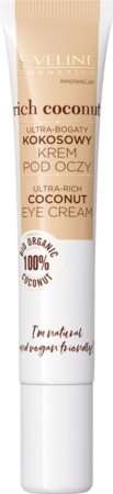 Eveline Cosmetics Rich Coconut creme regenerador para os olhos com probióticos