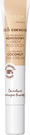 Eveline Cosmetics Rich Coconut krem regenerujący pod oczy z probiotykami