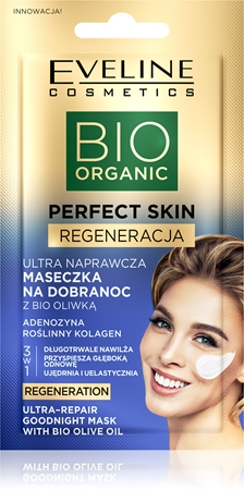 Eveline Cosmetics Perfect Skin Bio Olive Oil revitalizační pleťová maska na noc s olivovým olejem