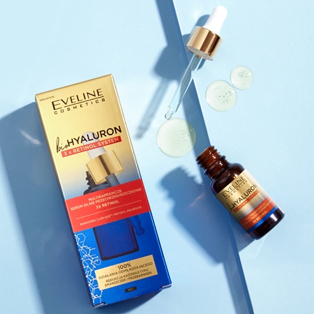 Eveline Cosmetics Bio Hyaluron 3x Retinol System noční sérum proti vráskám