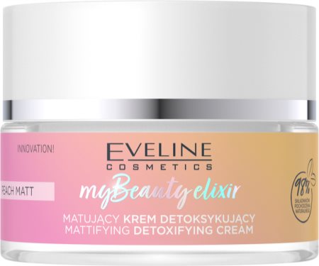 Eveline Cosmetics My Beauty Elixir Peach Matt krem detoksykujący z matowym wykończeniem
